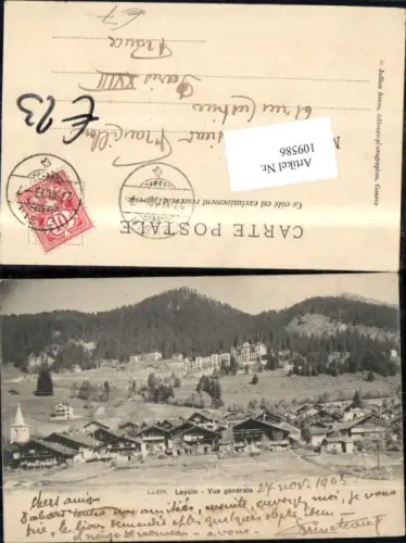 109586,Leysin vue generale Kt Waadt