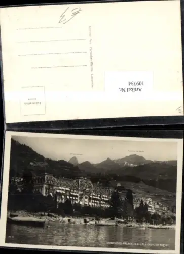 109734,Montreux Palace et les Rochers de Naye Kt Waadt