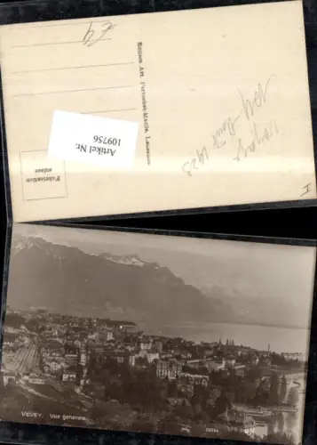 109756,Vevey vue generale Kt Waadt