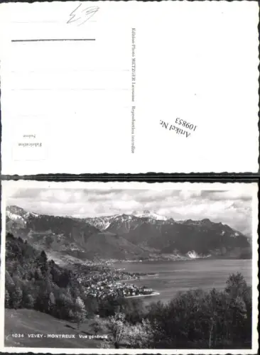 109853,Vevey Montreux vue generale Kt Waadt
