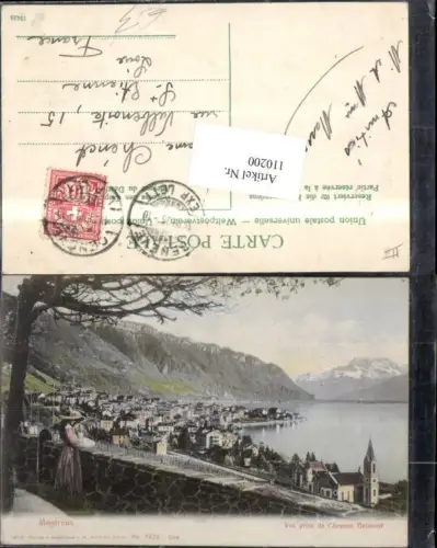 110200,Montreux Vue prise l Avenue Belmont Kt Waadt
