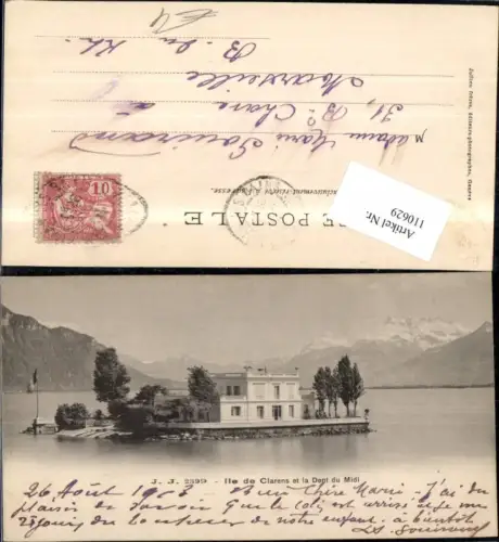 110629,Ile de Clarens et la Dent du Midi Kanton Waadt