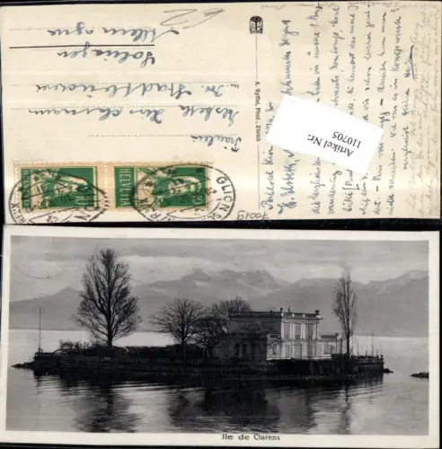 110705,Ile de Clarens 1930 Kanton Waadt