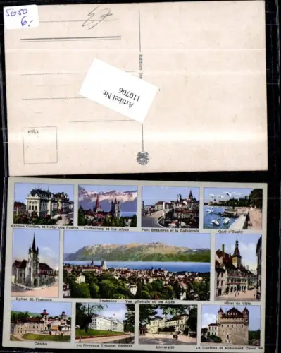 110706,Lausanne MehrbildAk Kanton Waadt