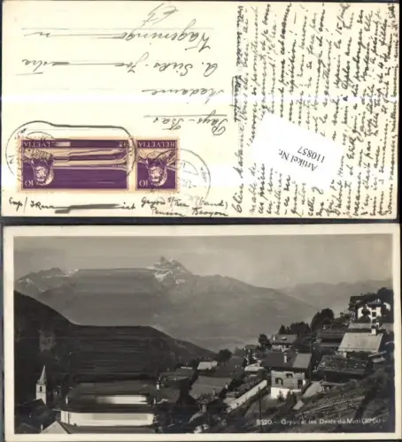 110857,Gryon et les Dents du Midi 1931 Kanton Waadt