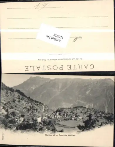 110978,Salvan et la Dent de Morcles Kanton Waadt