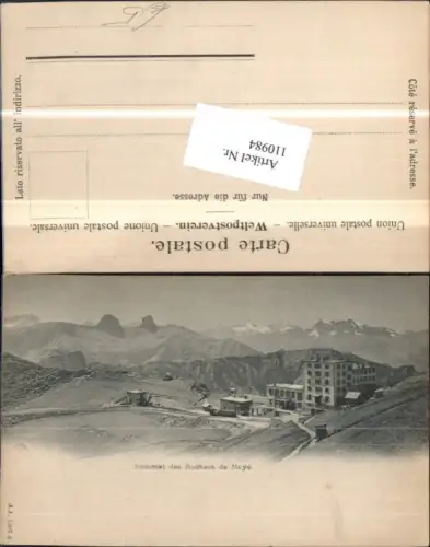 110984,Sommet des Rochers de Naye Kanton Waadt