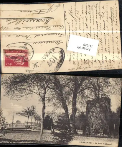 111020,Lausanne Le Tour Haidimand 1917 Kanton Waadt