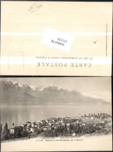 111125,Clarens et les Montagnes de la Savoie Kanton Waadt