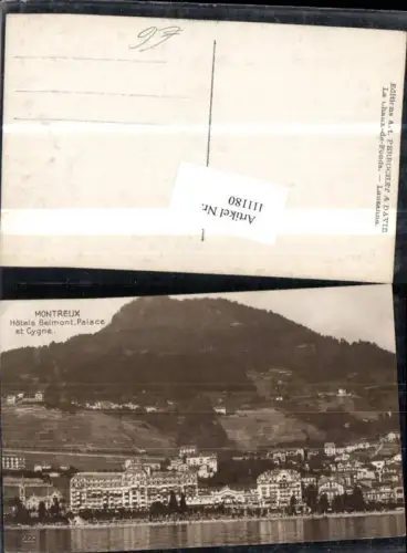 111180,Montreux Hotels Belmont Palace et Cygne Kanton Waadt