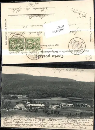 111201,St Georges Maison Neuve 1909 Kanton Waadt