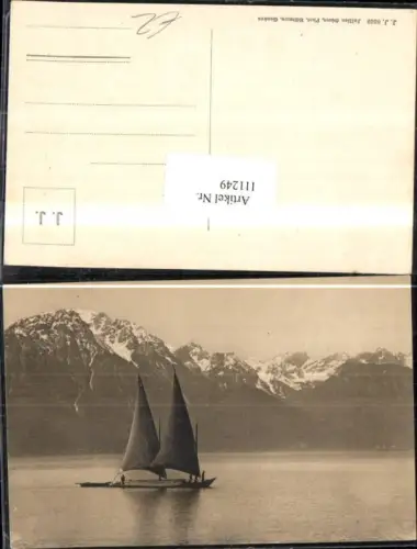 111249,Barque du Leman Segelboot Kanton Waadt