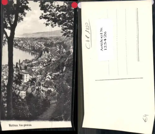 125426,Montreux Vue generale Kt Waadt 1905
