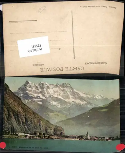 125431,Villeneuve et la Dent du Midi Kt Waadt pub J.J. 8083