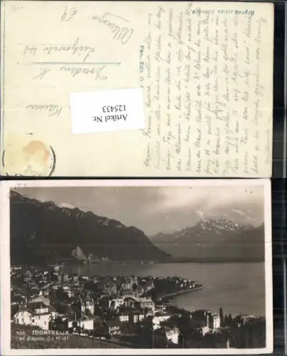 125433,Montreux et Dent du Midi 1930