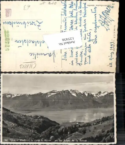 125438,Glion bei Montreux la plaine du rhone Kt Waadt