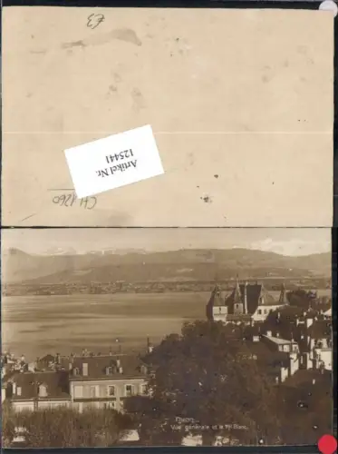 125441,FotoAK Nyon Vue generale Mont Blanc Kt Waadt