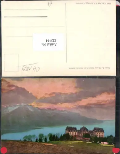 125444,Caux La Grand Hotel et les Alpes Savoie Kt Waadt