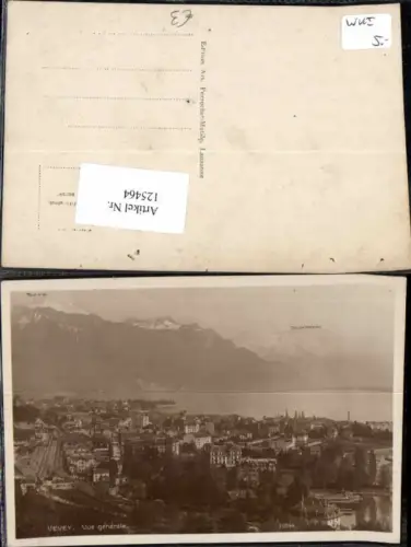 125464,Vevey Vue generale 1920
