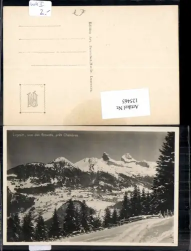 125465,Leysin vue des Ecovets pres Chesieres Kt Waadt