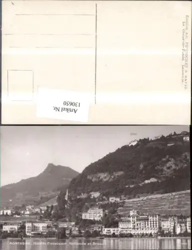130650,Montreux Hotel Excelsior Hollande et Breuer Ansicht Kt. Waadt
