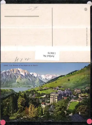 130670,Les Avants et les Alpes de la Savoie Ansicht 1939 Kt. Waadt