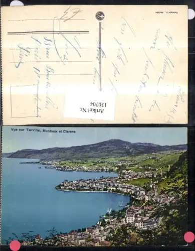 130704,Veu sur Territet Montreux et Clarens Ansicht Kt. Waadt