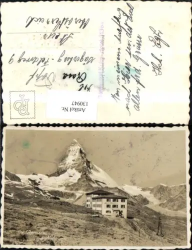 130947,Riffelberg u. Matterhorn Hotel Ansicht Kt. Waadt