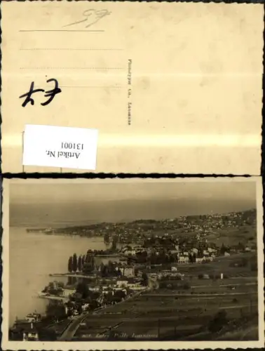 131001,Lutry Pully Lausanne Ansicht Kt. Waadt