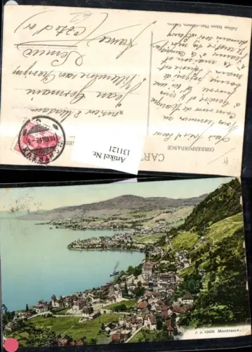131121,Montreux Ansicht 1910 Kt. Waadt