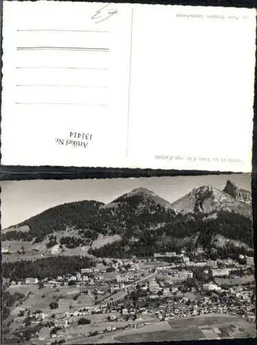 131414,Leysin et la Tour d Ai vus d avion Totale Kt. Waadt