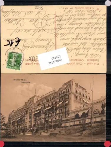 134145,Montreux Palace Hotel Detail Kt Waadt