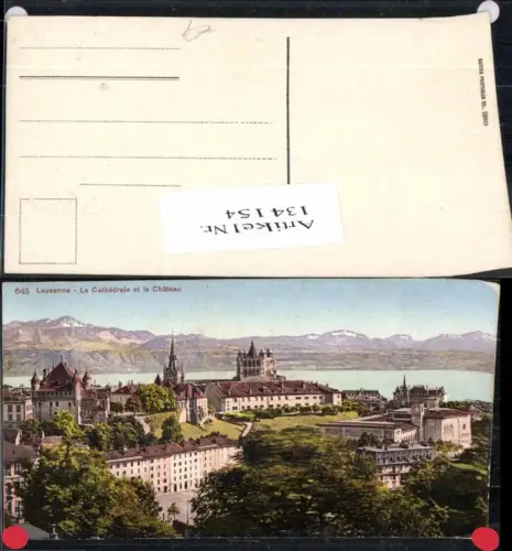 134154,Lausanne la Cathedrale Kt Waadt