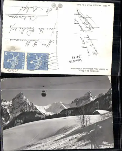 134155,telecabine de la Braye Gummfluh Videman Lausanne Kt Waadt