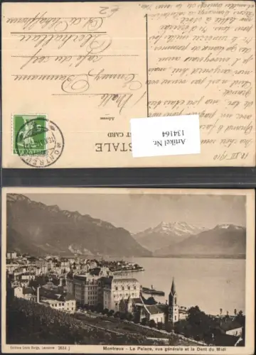 134164,Montreux La palace dent du midi Kt Waadt