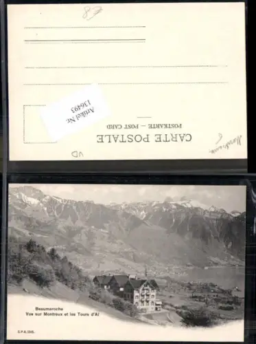 136493,Beaumaroche Baumaroche Chexbres Vevey Vur sur et les Tours Kt Waadt Vevey