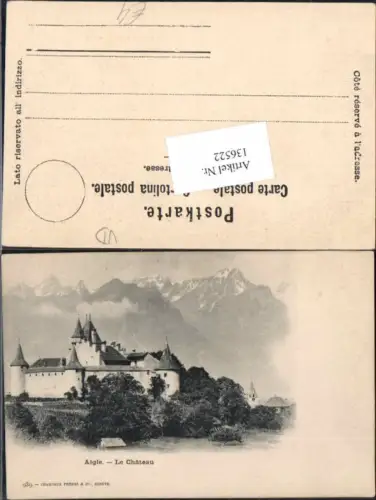 136522,Chateau de Aigle 1899 Kt Waadt