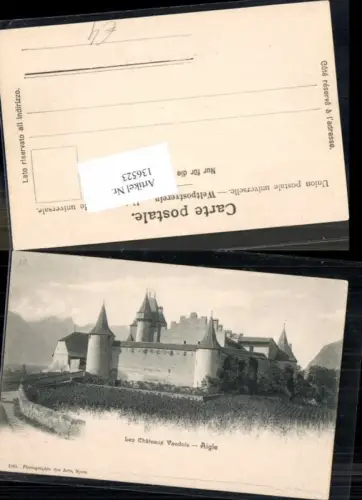 136523,Chateau de Aigle 1899 Kt Waadt