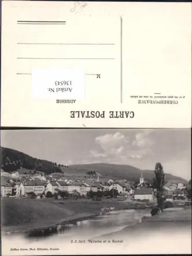 136543,Vallorbe et le Suchet Kt Waadt