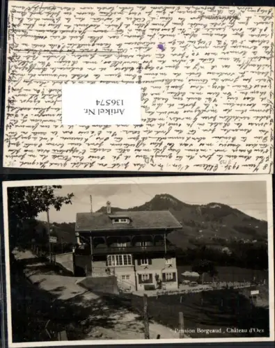 136574,Pension Borgeaud Chateaux d Oex Kt Waadt
