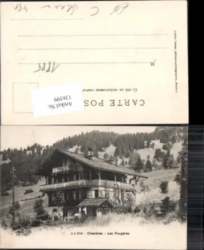 136599,Chesieres Villars Les Fougeres Kt Waadt