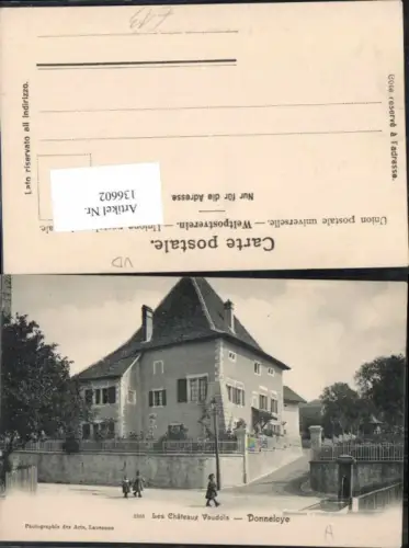 136602,Les Chateaux Vaudois Donneloye Detailansicht 1905 Kt Waadt