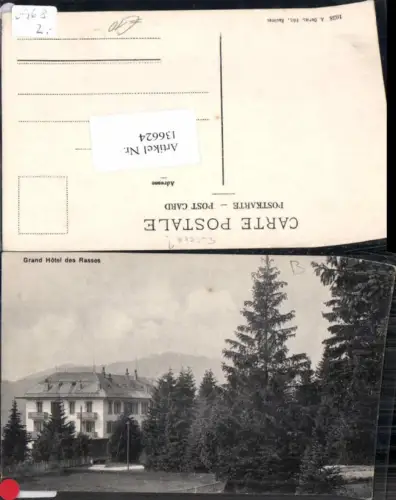 136624,Grand Hotel des Rasses Yverdon Sainte Croix Kt Waadt