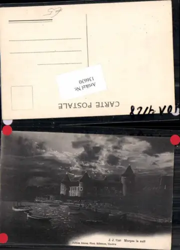 136630,Morges la nuit Kt Waadt