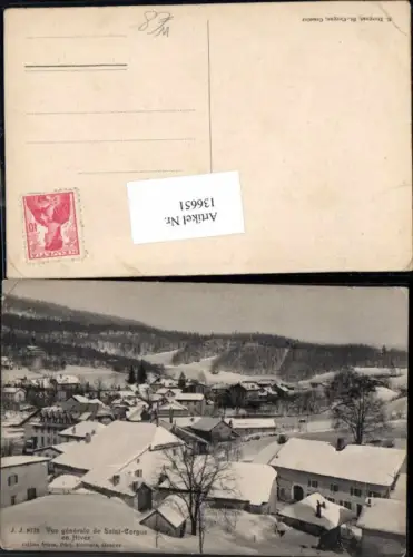 136651,Saint Cergues Cergue en Hiver Teilansicht Kt Waadt