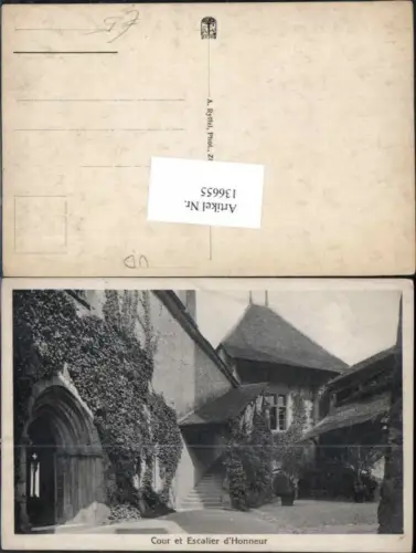 136655,Cour et Escalier Honneur Kt Waadt