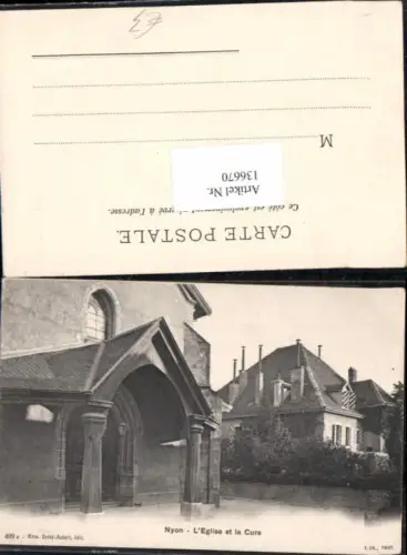 136670,Nyon Kirche Cure Kt Waadt