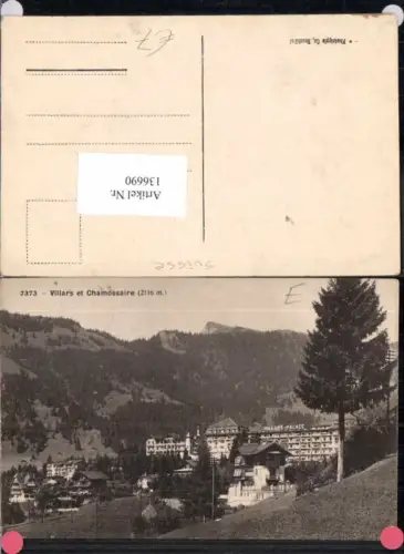 136690,Villars et Chamossaire Kt Waadt