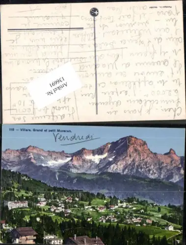 136691,Villars Grand et petit Muveran Kt Waadt