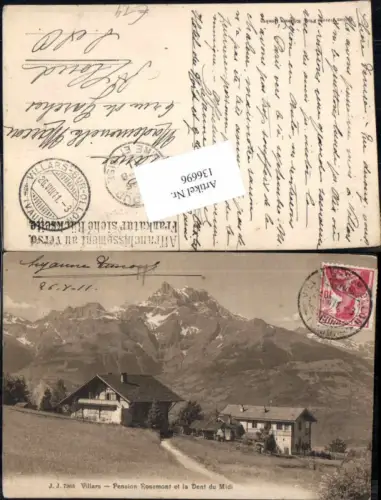 136696,Villars sur Ollon Pension Rosemont et la Dent du Midi Kt Waadt